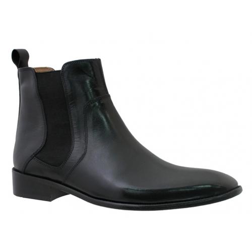 Giorgio Brutini "Doratto" Black Leather Boots 24914